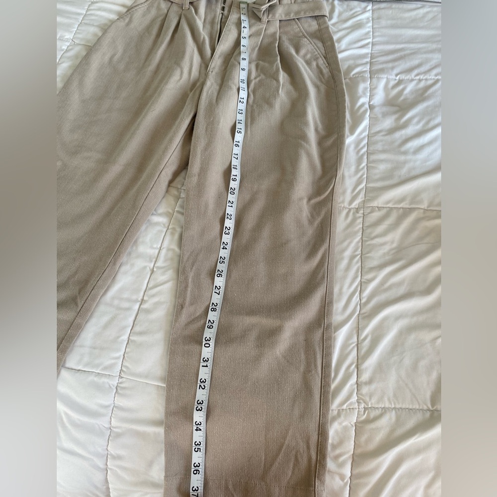 Abercrombie Wool High waist Belted Ankle Pants Size M - Picture 4 of 7